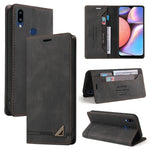Custodia in pelle a vibrazione orizzontale con spazzola antifurto Skin Feel con supporto, slot per carte e portafoglio, For Samsung Galaxy A01, For Samsung Galaxy A02, For Samsung Galaxy A02s EU Edition, For Samsung Galaxy A03s 164mm                   ...