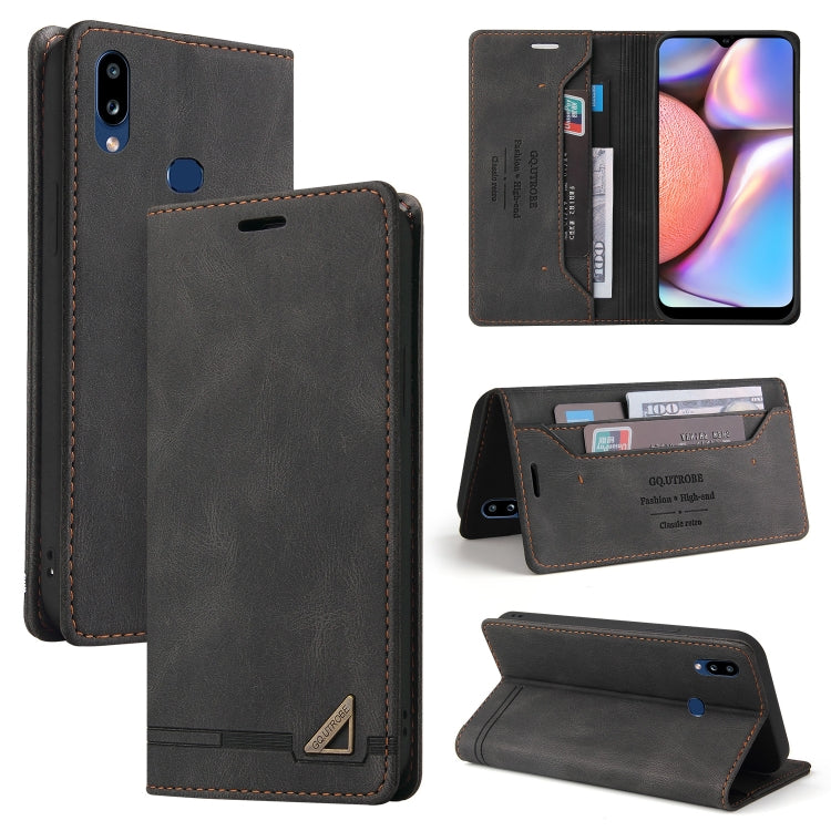 Custodia in pelle a vibrazione orizzontale con spazzola antifurto Skin Feel con supporto, slot per carte e portafoglio, For Samsung Galaxy A01, For Samsung Galaxy A02, For Samsung Galaxy A02s EU Edition, For Samsung Galaxy A03s 164mm                   ...