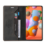 Custodia in pelle a vibrazione orizzontale con spazzola antifurto Skin Feel con supporto, slot per carte e portafoglio, For Samsung Galaxy A11 EU Version, For Samsung Galaxy A12, For Samsung Galaxy A20 / A30, For Samsung Galaxy A20e                    ...