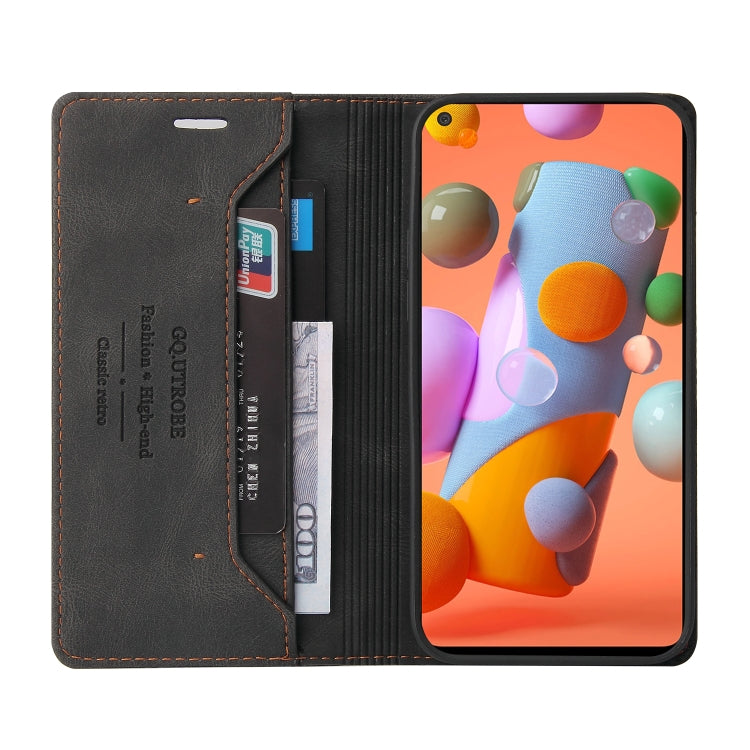 Custodia in pelle a vibrazione orizzontale con spazzola antifurto Skin Feel con supporto, slot per carte e portafoglio, For Samsung Galaxy A11 EU Version, For Samsung Galaxy A12, For Samsung Galaxy A20 / A30, For Samsung Galaxy A20e                    ...