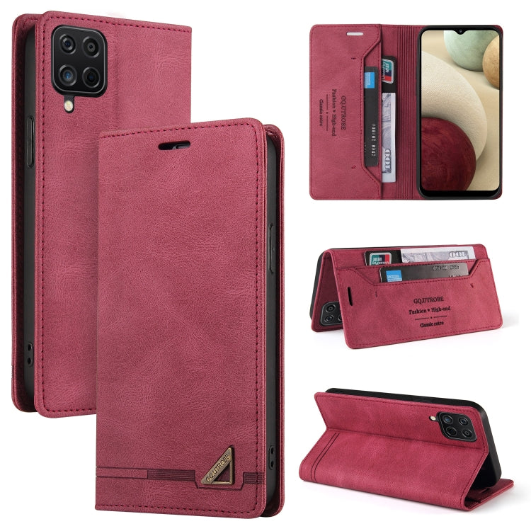 Custodia in pelle a vibrazione orizzontale con spazzola antifurto Skin Feel con supporto, slot per carte e portafoglio, For Samsung Galaxy A11 EU Version, For Samsung Galaxy A12, For Samsung Galaxy A20 / A30, For Samsung Galaxy A20e                    ...