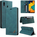 Custodia in pelle a vibrazione orizzontale con spazzola antifurto Skin Feel con supporto, slot per carte e portafoglio, For Samsung Galaxy A11 EU Version, For Samsung Galaxy A12, For Samsung Galaxy A20 / A30, For Samsung Galaxy A20e                    ...