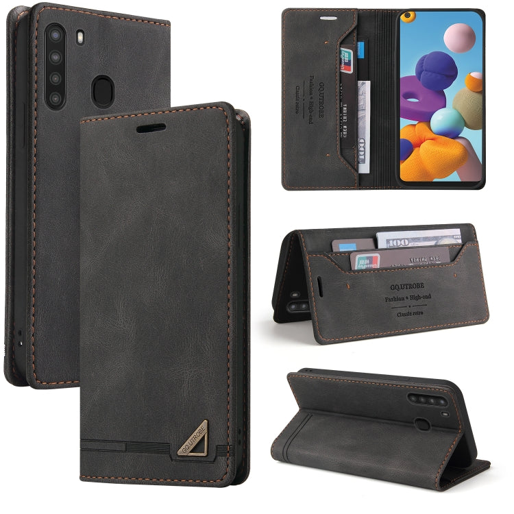 Custodia in pelle a vibrazione orizzontale con spazzola antifurto Skin Feel con supporto, slot per carte e portafoglio, For Samsung Galaxy A11 EU Version, For Samsung Galaxy A12, For Samsung Galaxy A20 / A30, For Samsung Galaxy A20e                    ...