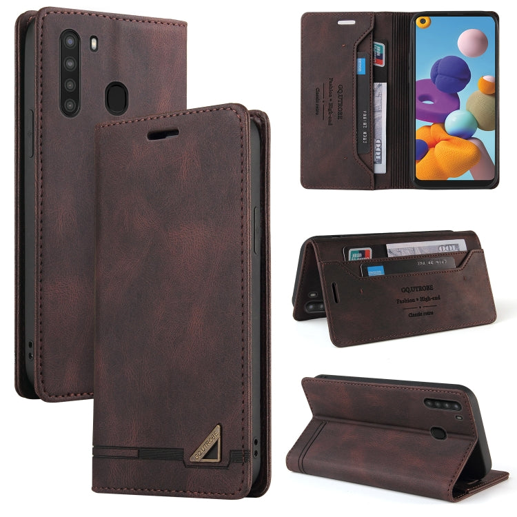 Custodia in pelle a vibrazione orizzontale con spazzola antifurto Skin Feel con supporto, slot per carte e portafoglio, For Samsung Galaxy A11 EU Version, For Samsung Galaxy A12, For Samsung Galaxy A20 / A30, For Samsung Galaxy A20e                    ...