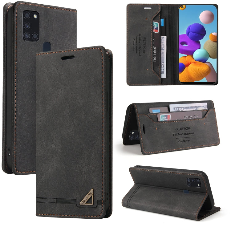 Custodia in pelle a vibrazione orizzontale con spazzola antifurto Skin Feel con supporto, slot per carte e portafoglio, For Samsung Galaxy A11 EU Version, For Samsung Galaxy A12, For Samsung Galaxy A20 / A30, For Samsung Galaxy A20e                    ...