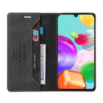 Custodia in pelle a vibrazione orizzontale con spazzola antifurto Skin Feel con supporto, slot per carte e portafoglio, For Samsung Galaxy A41, For Samsung Galaxy A42 5G, For Samsung Galaxy A50, For Samsung Galaxy A51, For Samsung Galaxy A51 5G        ...