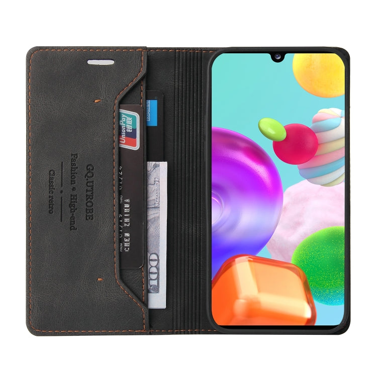 Custodia in pelle a vibrazione orizzontale con spazzola antifurto Skin Feel con supporto, slot per carte e portafoglio, For Samsung Galaxy A41, For Samsung Galaxy A42 5G, For Samsung Galaxy A50, For Samsung Galaxy A51, For Samsung Galaxy A51 5G        ...