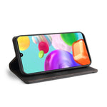 Custodia in pelle a vibrazione orizzontale con spazzola antifurto Skin Feel con supporto, slot per carte e portafoglio, For Samsung Galaxy A41, For Samsung Galaxy A42 5G, For Samsung Galaxy A50, For Samsung Galaxy A51, For Samsung Galaxy A51 5G        ...