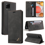 Custodia in pelle a vibrazione orizzontale con spazzola antifurto Skin Feel con supporto, slot per carte e portafoglio, For Samsung Galaxy A41, For Samsung Galaxy A42 5G, For Samsung Galaxy A50, For Samsung Galaxy A51, For Samsung Galaxy A51 5G        ...
