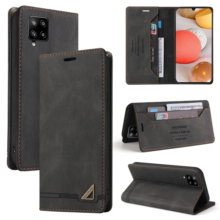 Custodia in pelle a vibrazione orizzontale con spazzola antifurto Skin Feel con supporto, slot per carte e portafoglio, For Samsung Galaxy A41, For Samsung Galaxy A42 5G, For Samsung Galaxy A50, For Samsung Galaxy A51, For Samsung Galaxy A51 5G        ...