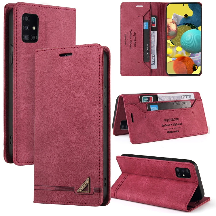 Custodia in pelle a vibrazione orizzontale con spazzola antifurto Skin Feel con supporto, slot per carte e portafoglio, For Samsung Galaxy A41, For Samsung Galaxy A42 5G, For Samsung Galaxy A50, For Samsung Galaxy A51, For Samsung Galaxy A51 5G        ...