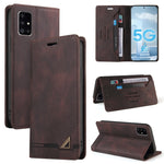 Custodia in pelle a vibrazione orizzontale con spazzola antifurto Skin Feel con supporto, slot per carte e portafoglio, For Samsung Galaxy A41, For Samsung Galaxy A42 5G, For Samsung Galaxy A50, For Samsung Galaxy A51, For Samsung Galaxy A51 5G        ...
