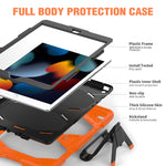 Custodia silicone antiurto con supporto per iPad 10.2 2019-2021