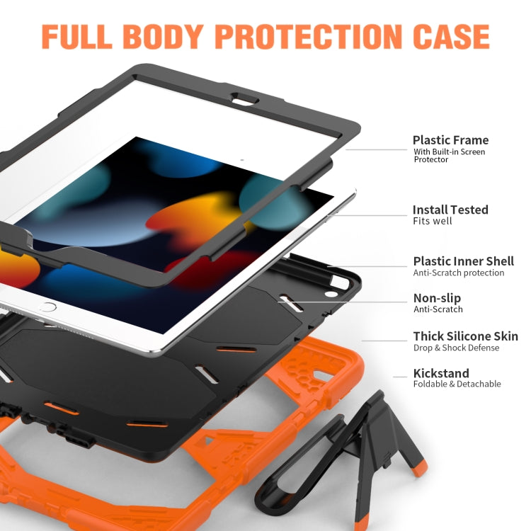 Custodia silicone antiurto con supporto per iPad 10.2 2019-2021