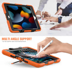 Custodia silicone antiurto con supporto per iPad 10.2 2019-2021