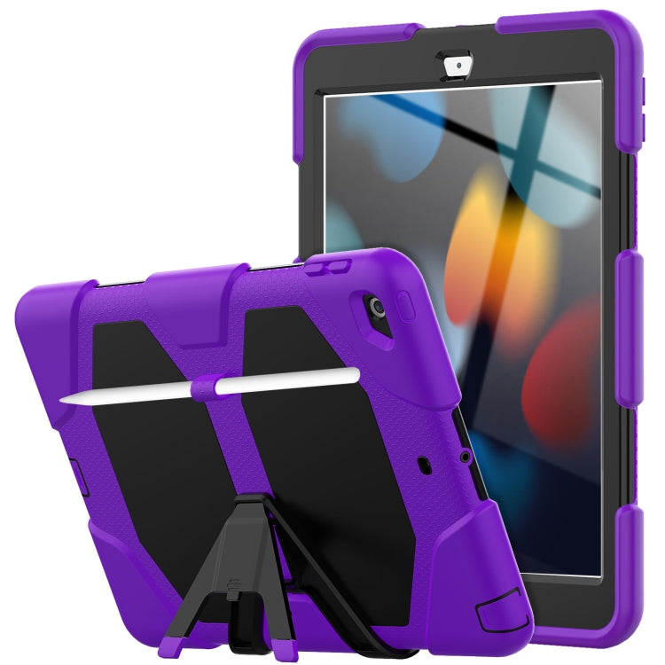 Custodia silicone antiurto con supporto per iPad 10.2 2019-2021
