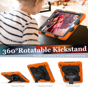 Custodia protettiva antiurto in silicone + PC con supporto, tracolla e slot per penna, For iPad 10.2 2021 / 2020 / 2019