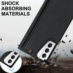 Borsa a tracolla con doppia fibbia quadrata a tracolla Custodia in TPU + PU con slot per schede e portafoglio, foto e cinturino, For Samsung Galaxy S21+ 5G