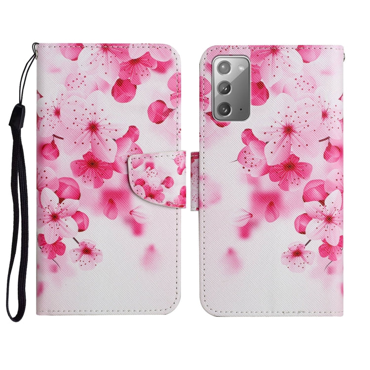 Custodia in pelle flip orizzontale con motivo dipinto con supporto, slot per schede e portafoglio, For Samsung Galaxy Note20