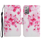 Custodia in pelle flip orizzontale con motivo dipinto con supporto, slot per schede e portafoglio, For Samsung Galaxy Note20