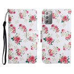 Custodia in pelle flip orizzontale con motivo dipinto con supporto, slot per schede e portafoglio, For Samsung Galaxy Note20