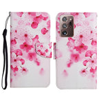 Custodia in pelle flip orizzontale con motivo dipinto con supporto, slot per schede e portafoglio, For Samsung Galaxy Note20 Ultra