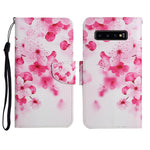Custodia in pelle flip orizzontale con motivo dipinto con supporto, slot per schede e portafoglio, For Samsung Galaxy S10