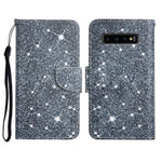 Custodia in pelle flip orizzontale con motivo dipinto con supporto, slot per schede e portafoglio, For Samsung Galaxy S10