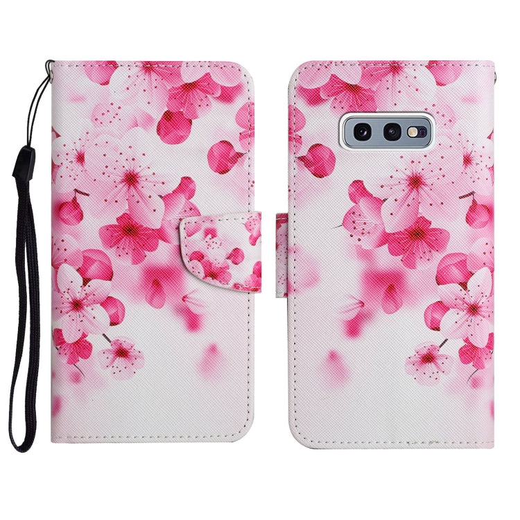 Custodia in pelle flip orizzontale con motivo dipinto con supporto, slot per schede e portafoglio, For Samsung Galaxy S10e
