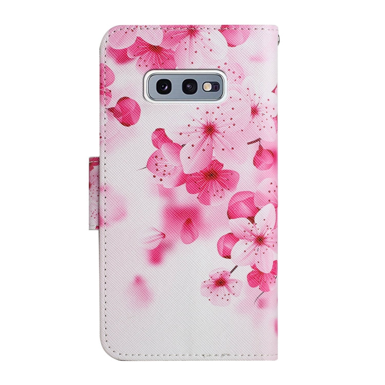 Custodia in pelle flip orizzontale con motivo dipinto con supporto, slot per schede e portafoglio, For Samsung Galaxy S10e
