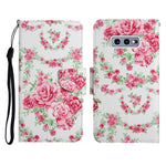 Custodia in pelle flip orizzontale con motivo dipinto con supporto, slot per schede e portafoglio, For Samsung Galaxy S10e