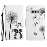 Custodia in pelle flip orizzontale con motivo dipinto con supporto, slot per schede e portafoglio, For Samsung Galaxy S10e