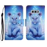 Custodia in pelle flip orizzontale con motivo dipinto con supporto, slot per schede e portafoglio, For Samsung Galaxy S10e