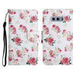 Custodia in pelle flip orizzontale con motivo dipinto con supporto, slot per schede e portafoglio, For Samsung Galaxy S10e