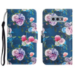 Custodia in pelle flip orizzontale con motivo dipinto con supporto, slot per schede e portafoglio, For Samsung Galaxy S10e