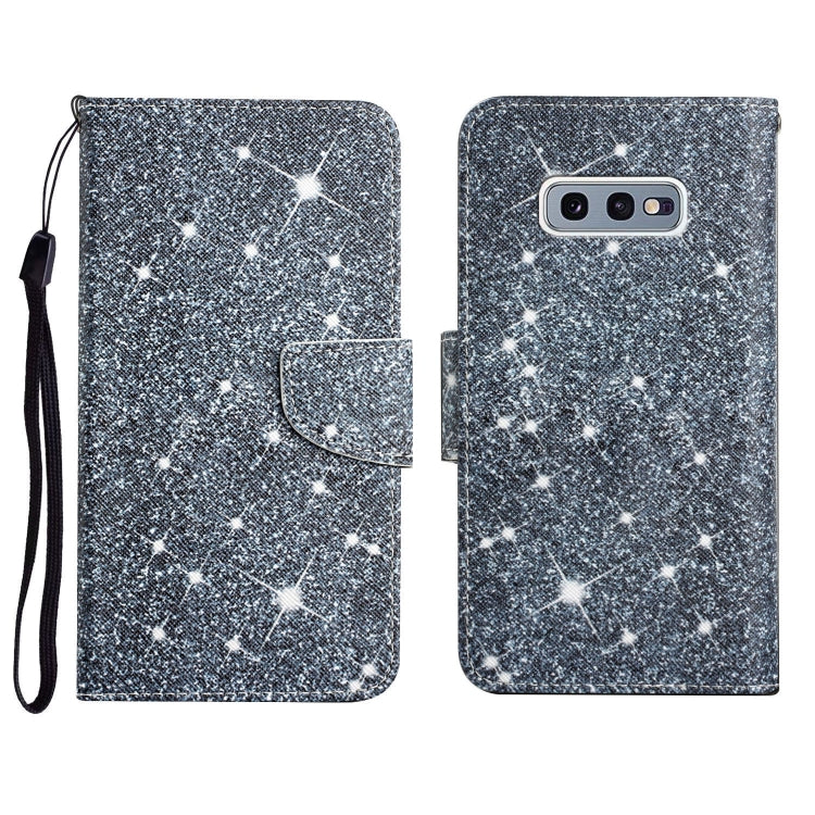 Custodia in pelle flip orizzontale con motivo dipinto con supporto, slot per schede e portafoglio, For Samsung Galaxy S10e