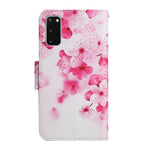 Custodia in pelle flip orizzontale con motivo dipinto con supporto, slot per schede e portafoglio, For Samsung Galaxy S20