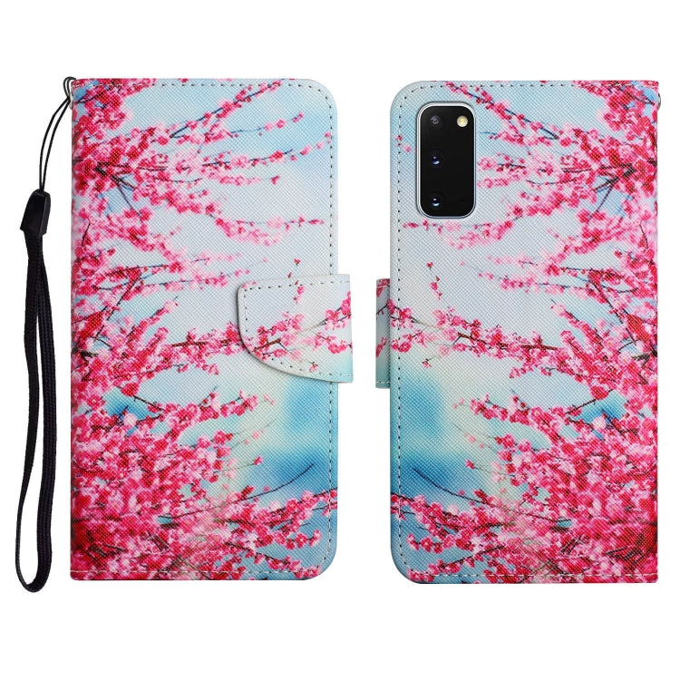 Custodia in pelle flip orizzontale con motivo dipinto con supporto, slot per schede e portafoglio, For Samsung Galaxy S20 FE