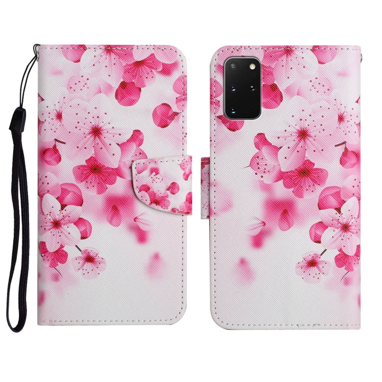 Custodia in pelle flip orizzontale con motivo dipinto con supporto, slot per schede e portafoglio, For Samsung Galaxy S20+