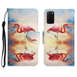 Custodia in pelle flip orizzontale con motivo dipinto con supporto, slot per schede e portafoglio, For Samsung Galaxy S20+