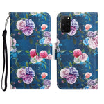 Custodia in pelle flip orizzontale con motivo dipinto con supporto, slot per schede e portafoglio, For Samsung Galaxy S20+