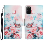 Custodia in pelle flip orizzontale con motivo dipinto con supporto, slot per schede e portafoglio, For Samsung Galaxy S20+