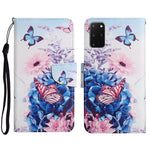 Custodia in pelle flip orizzontale con motivo dipinto con supporto, slot per schede e portafoglio, For Samsung Galaxy S20+