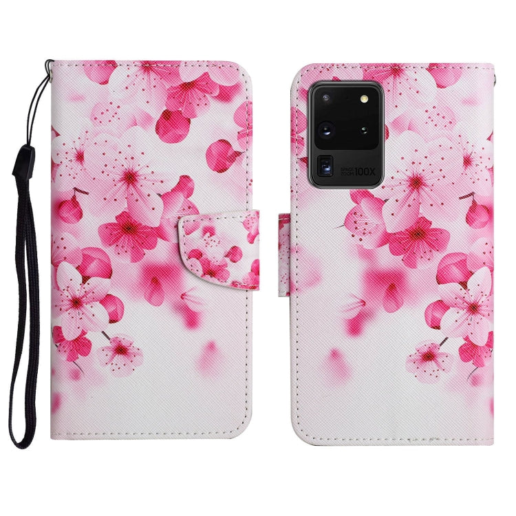 Custodia in pelle flip orizzontale con motivo dipinto con supporto, slot per schede e portafoglio, For Samsung Galaxy S20 Ultra