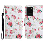 Custodia in pelle flip orizzontale con motivo dipinto con supporto, slot per schede e portafoglio, For Samsung Galaxy S20 Ultra