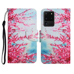Custodia in pelle flip orizzontale con motivo dipinto con supporto, slot per schede e portafoglio, For Samsung Galaxy S20 Ultra