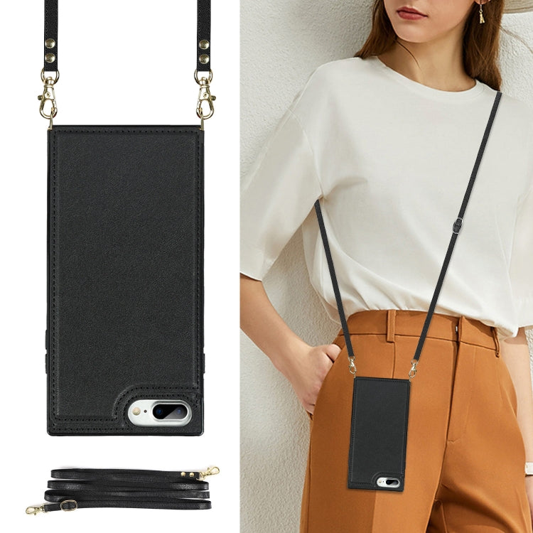 Custodia portafoglio TPU e PU con slot carte per iPhone 8 Plus e