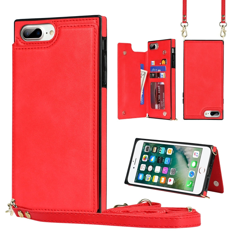 Custodia portafoglio TPU e PU con slot carte per iPhone 8 Plus e
