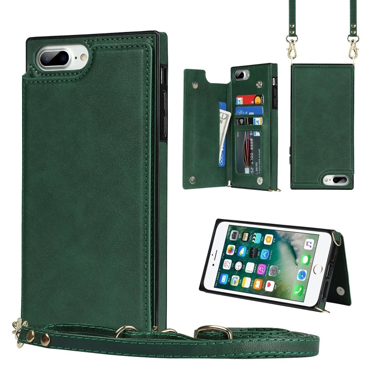Custodia portafoglio TPU e PU con slot carte per iPhone 8 Plus e