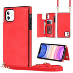 Custodia portafoglio TPU e PU con slot carte per iPhone 8 Plus e
